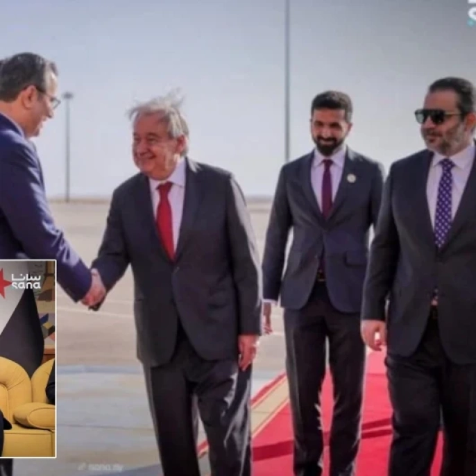 17 yıl sonra tarihi buluşma: BM Genel Sekreteri Guterres Suriye'de