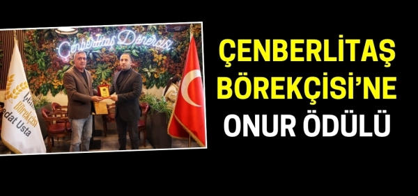 Çenberlitaş Börekçisi’ne Alparslan Diyarı'ndan onur ödülü