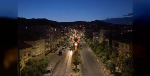 Denizli'de dört ilçede aydınlatma yenilendi