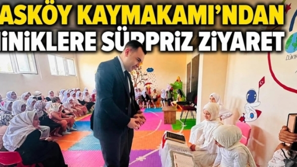 Hasköy Kaymakamı'ndan Miniklere Sürpriz Ziyaret