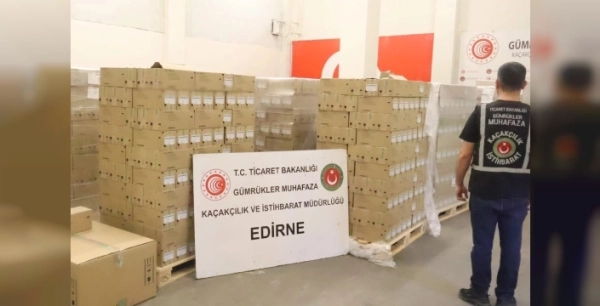 Kapıkule'de düzenlenen operasyonda kaçak serum ele geçirildi
