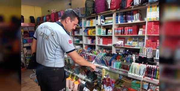 Karacabey'de kırtasiye denetimleri gerçekleştirildi