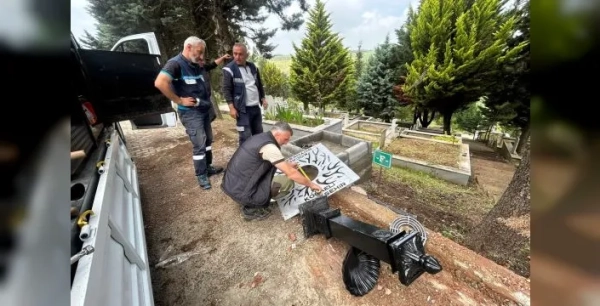 Kocaeli'de üç mezarlığa çeşme kuruldu