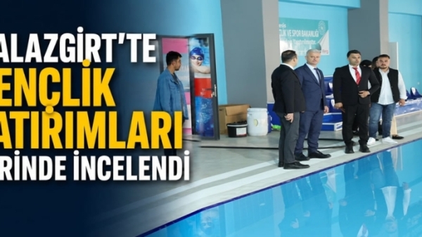 Malazgirt’te gençlik yatırımları yerinde incelendi