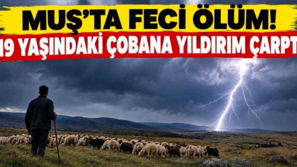 Muş’ta Feci Ölüm! 19 Yaşındaki Çobana Yıldırım Çarptı
