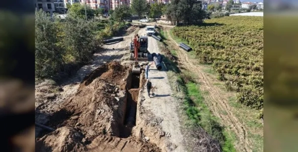 Sarıgöl'de 1.200 metrelik yağmur suyu hattı tamamlandı