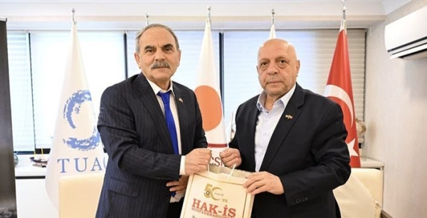 YAŞAR KALIR’DAN HAK-İŞ VE HİZMET-İŞ GENEL BAŞKANI MAHMUT ARSLAN’A ZİYARET