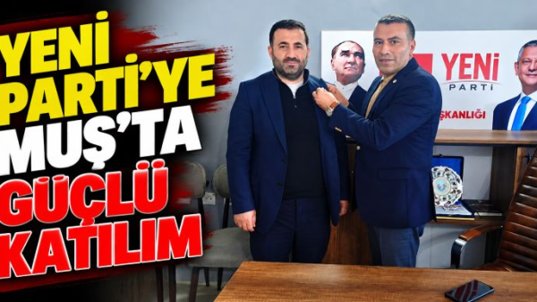 Yeni Parti’ye Muş’ta güçlü katılım: Avukat Bilal Solgun rozet taktı