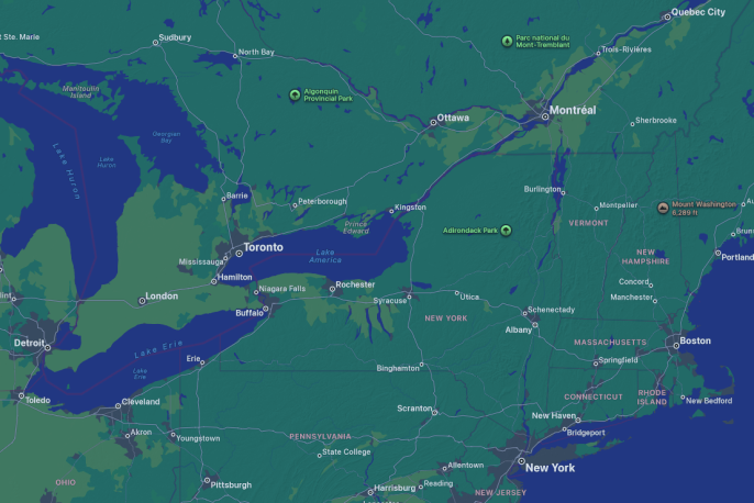 Apple, Google'ı takip ederek Ontario Gölü'nü 'Amerika Gölü' yaptı