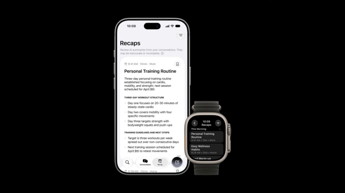 Apple Watch'a konuşmaları özetleyen yeni özellik