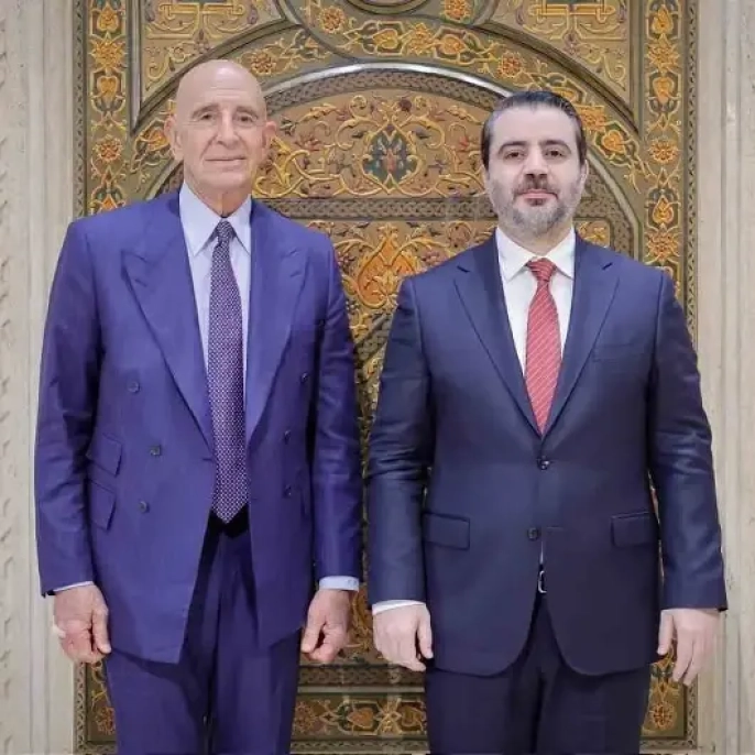 Barrack ve Şeybani, Şam'da ekonomik iş birliği için bir araya geldi