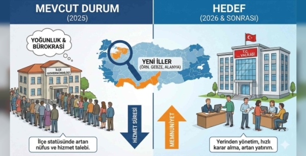 100 İl, 1000 İlçe Vizyonu: Türkiye'nin İdari Haritası 2026'da Sil Baştan Çiziliyor