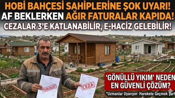 Dozerler Gelmeden Kendi Elinizle Yıkın! Hobi Bahçelerinde 'Gönüllü Yıkım' Yapanlar Hangi Yükten Kurtuluyor?