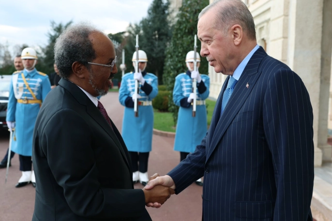 Cumhurbaşkanı Erdoğan, Somali Cumhurbaşkanı Mahmud'u İstanbul'da Ağırladı