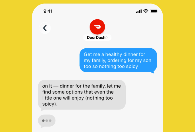 DoorDash, metinle sipariş verilebilen yapay zeka ajansı başlattı