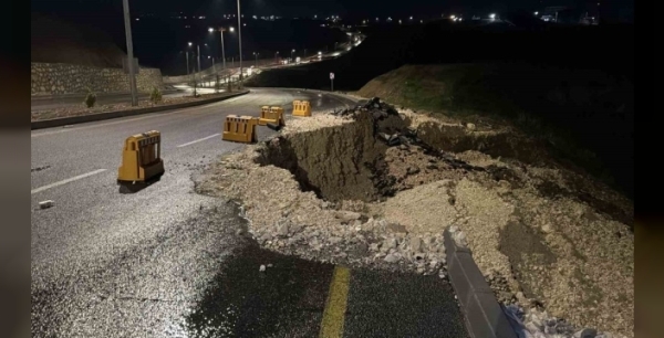 Adıyaman'da şiddetli yağış heyelana yol açtı
