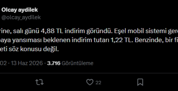 Akaryakıtta büyük indirim kapıda: Motorin fiyatları değişiyor