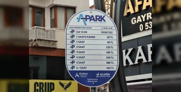 Aliağa'da park sorunu çözülüyor: İstiklal Caddesi'nde ücretli otopark uygulaması başlıyor