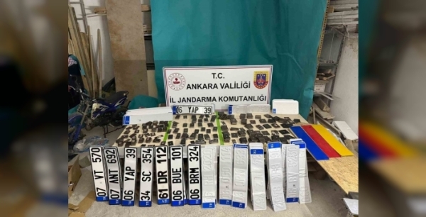 Ankara'da 4 milyon liralık sahte plaka operasyonu: 2 kişi yakalandı