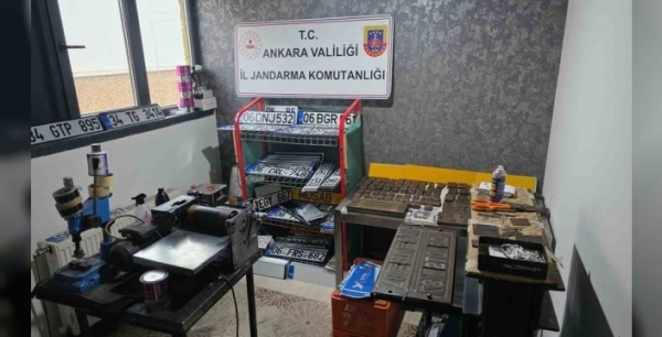 Ankara'da sahte plaka operasyonu: 2 milyon 450 bin liralık ele geçirildi