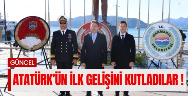 Atatürk'ün Marmaris'e gelişinin 90'ıncı yıl dönümü törenle kutlandı