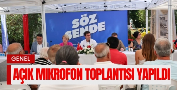 Bodrum Belediyesinden Açık Mikrofon Toplantısı