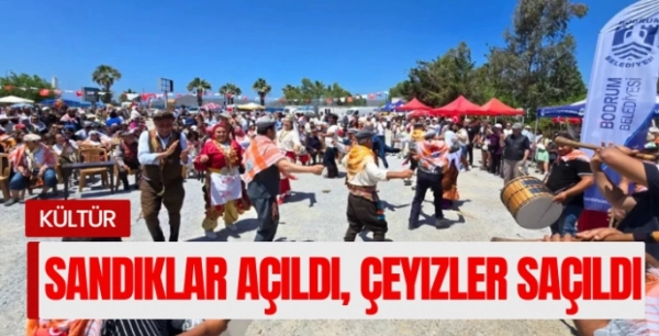 Bodrum’da Yörük Kültürü Şöleni: Sandıklar Açıldı, Çeyizler Saçıldı
