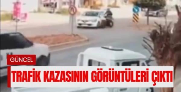 Bodrum'daki kaza güvenlik kamerasına yansıdı