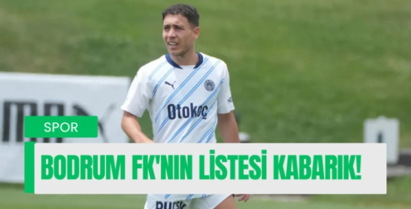 Bodrum FK'nin listesi kabarık!