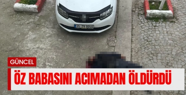 Böyle evlat olmasın...Öz babasını öldürdü