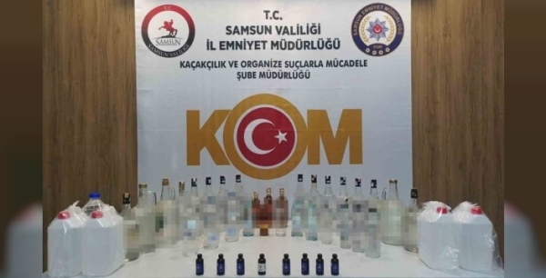 Canik'te sahte içki operasyonu: 1 kişi hakkında işlem başlatıldı