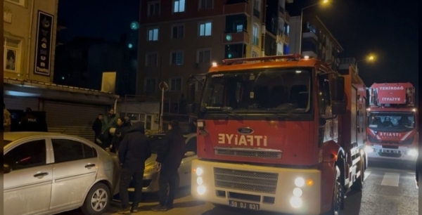 Çerkezköy’deki tuhafiye dükkanında yangın paniği