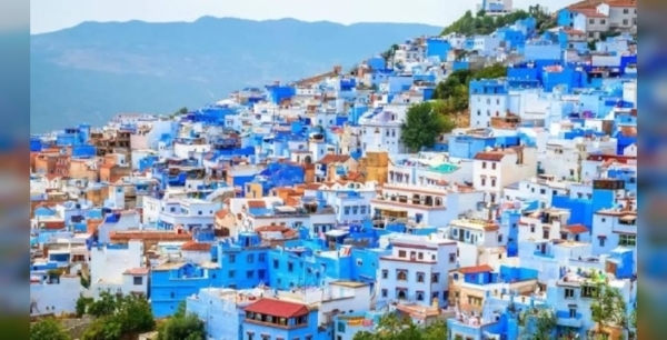 Chefchaouen, mavi renkle kaplandı