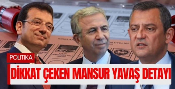 Dikkat Çeken Mansur Yavaş Detayı: 'İmamoğlu İçeride Kalırsa...'