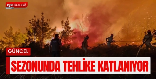 Hasat mevsiminde orman yangini alarmi 