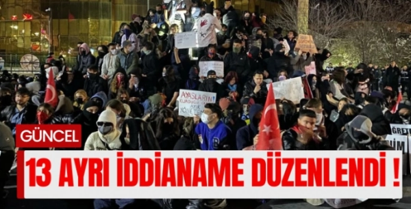 İzmir'de Ekrem İmamoğluna destek eylemlerine katılan şüphelileri hakkında 13 ayrı iddianame