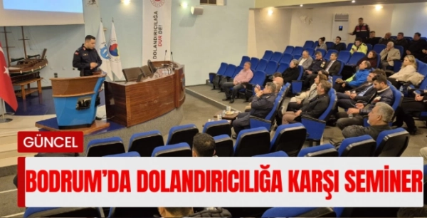 Jandarmadan dolandırıcılığa karşı seminer