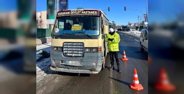 Kars'ta toplu taşıma araçlarına sıkı denetim yapıldı