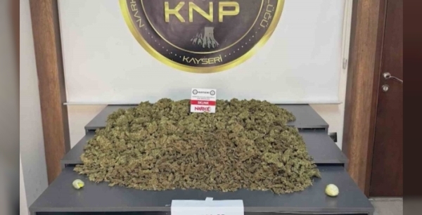 Kayseri'de 15 kilo uyuşturucu operasyonuyla ele geçirildi