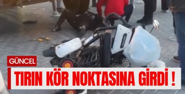 Marmaris'te elektrikli bisiklet sürücüsü kadına tır çarptı