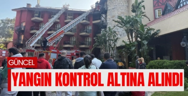 Marmaris’teki otel yangını kontrol altına alındı