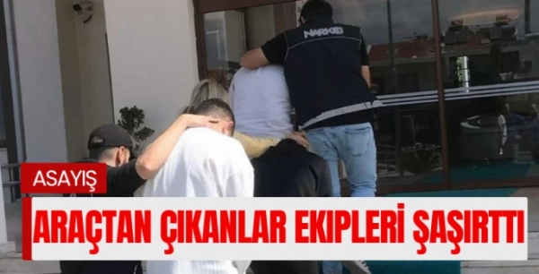 Muğla'da araçtan çıkan şeyler ekipleri şaşırttı