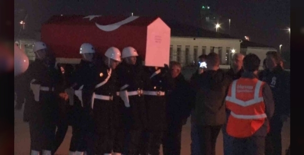 Şehit pilot Hasan Bahar'ın naaşı vatanına uğurlandı