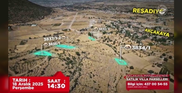 Talas'ta son fırsat: Ali Dağı ve Erciyes manzaralı 30 prestijli parsel ihaleye çıkıyor