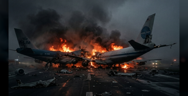 Tarihin en büyük hava kazasında 583 kişi hayatını kaybetti