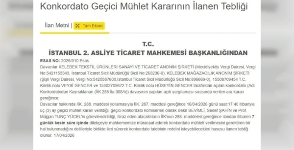 Yarım asırlık dev tekstilci konkordato ilan etti: 42 ülkeye yayılan marka iflasın eşiğinde!