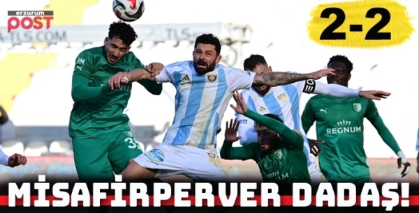 Dadaş evinde yine kayıplarda.. Erzurumspor -Bodrumspor: 2-2