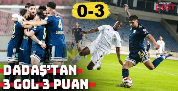 Erzurumspor'dan üst üste ikinci galibiyet: 0-3