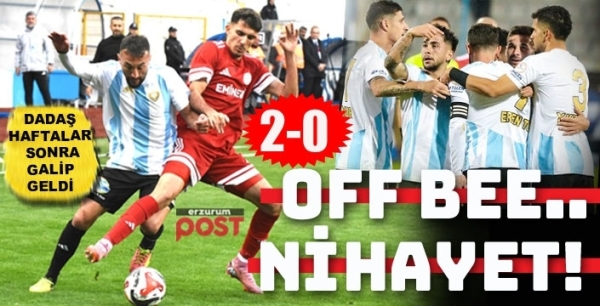Erzurumspor haftalar sonra gali: 2-0