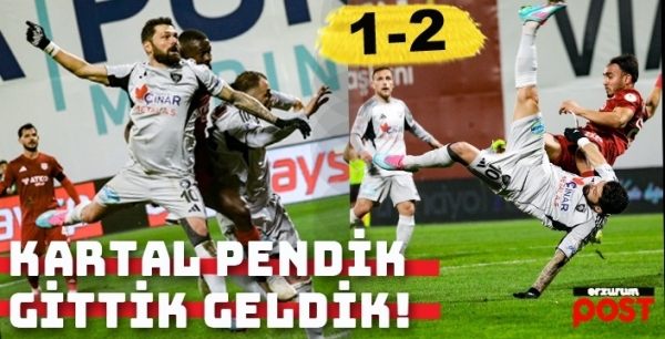 Erzurumspor seriyi sürdürdü, zirveye çıktı:1-2